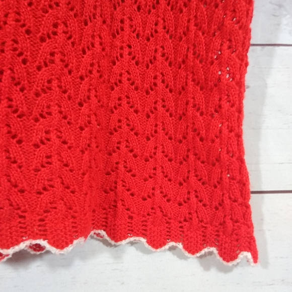 Vintage Billie Jo Red Sweater 80's - Picture 5 of 7